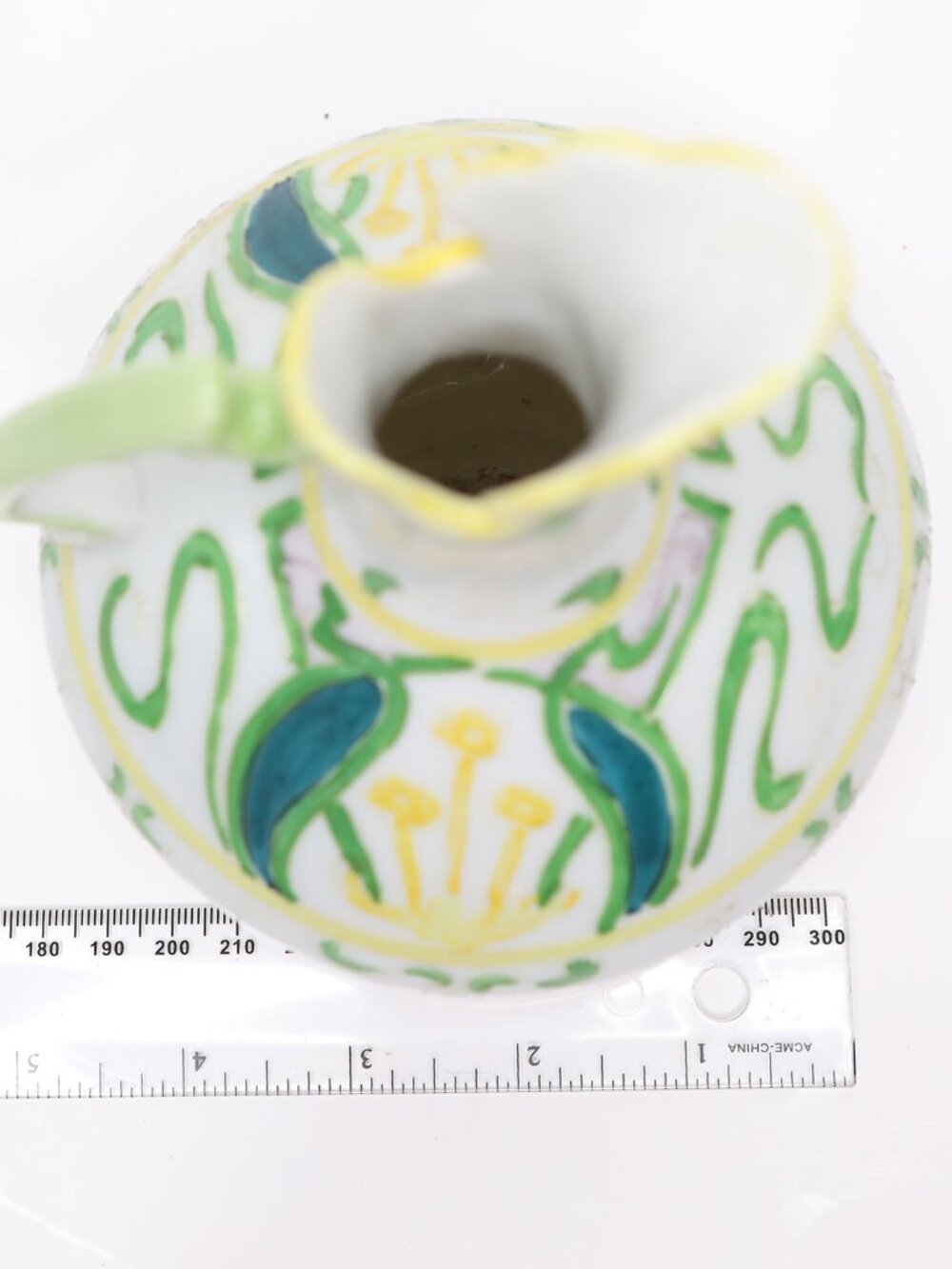 Vintage Hand Painted Nippon Porcelain Pitcher Floral Art Nouveau Style Gold Trim - Picture 4 of 8